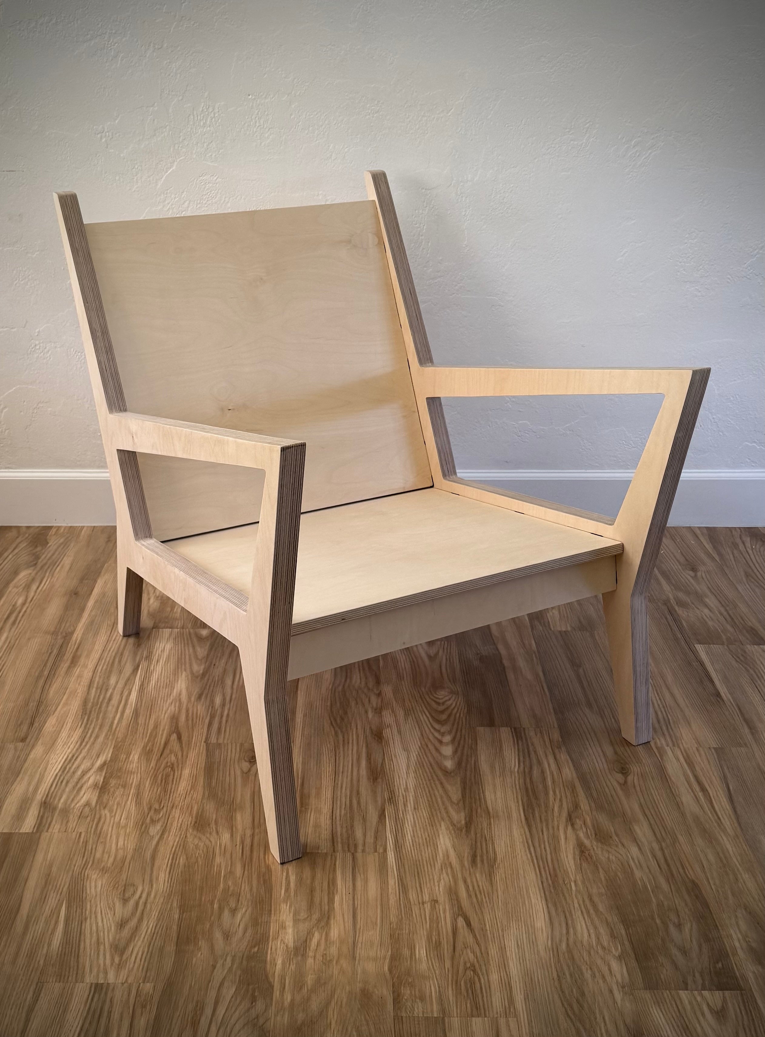 Unfinished Wulf Chair with out cushions