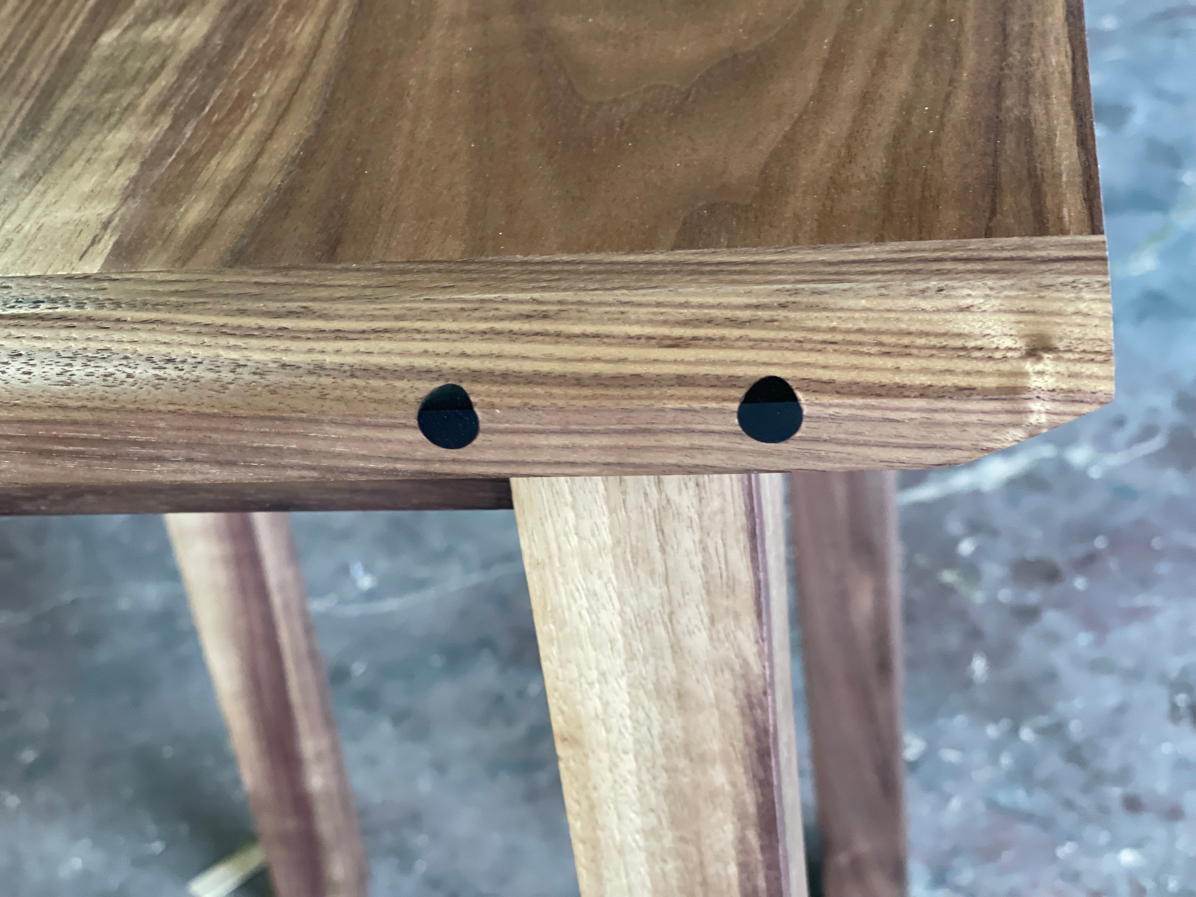 Walnut End Table 15"x15"x16"