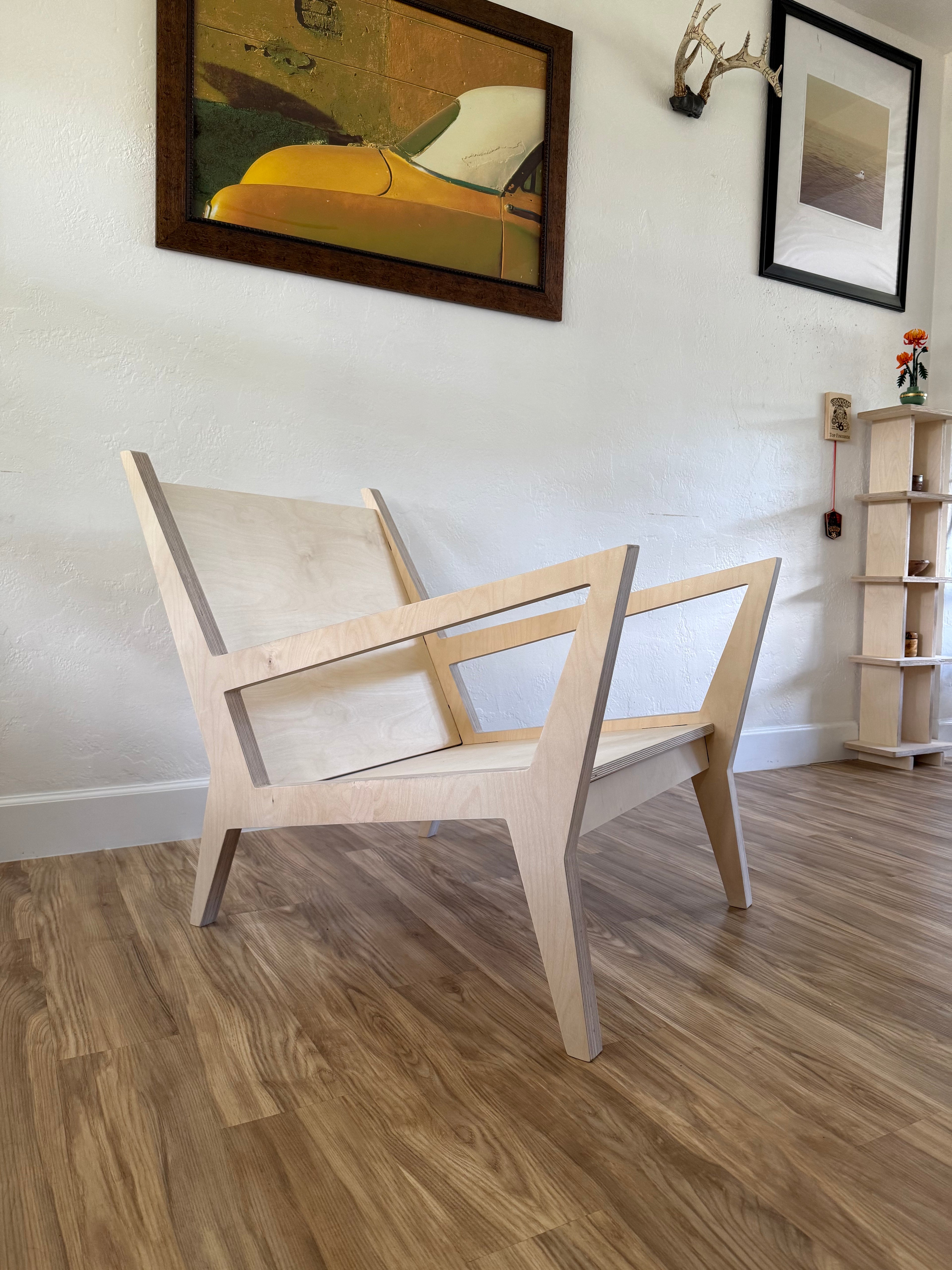 Unfinished Wulf Chair with out cushions